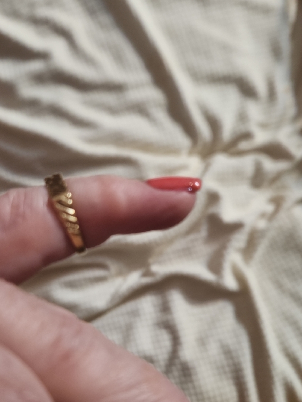 14ktGold Twisted Rope Band Ring - Women Jewelry Pinkie Ring - Picture 2 of 3